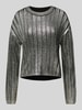 Only Comfort fit gebreide pullover in metallic look, model 'Kama' Zwart