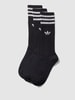 adidas Originals Sokken met labelprint in een set van 3 paar Zwart