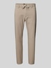 BOSS Orange Tapered Fit Chino mit Strukturmuster Sand