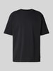 Mazine T-Shirt mit Label-Stitching Black