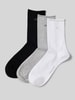CK Calvin Klein Socken mit Logo-Stitching im 3er-Pack Hellgrau