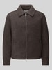 Jake*s Studio Men Blouson mit Zweiwege Reißverschluss Mittelbraun