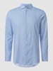 Jake*s  Slim Fit Business-Hemd mit Haifischkragen Bleu