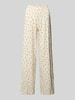 Jake*s Casual Pyjama-Hose mit elastischem Bund Ecru