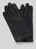 BOSS Handschuhe aus Lammleder mit Label-Detail Modell 'Hainz' Black