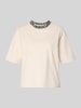 Marc Cain T-Shirt mit Rundhalsausschnitt Sand