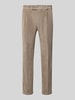Zuitable Slim Fit Hose aus Baumwoll-Mix in Cord-Optik Modell 'Cliffer' Sand