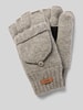Barts Handschoenen met labeldetail, model 'HAAKON' Lichtgrijs