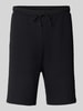 BOSS Green Regular Fit Sweatshorts mit elastischem Bund Modell 'Headlo' Black