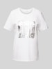 s.Oliver RED LABEL T-Shirt mit Motiv-Print Weiss