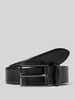 Lloyd Men's Belts Ledergürtel mit Strukturmuster Black