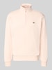Lacoste Regular Fit Troyer aus Baumwoll-Mix Hellrosa