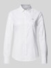 Gant Slim fit overhemdblouse met labelstitching Wit