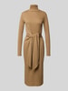 Lauren Ralph Lauren Midi-jurk met col, model 'VAUREEN' Camel