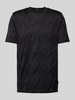 BOSS T-Shirt mit Label-Detail Modell 'Thompson' Black