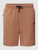 Nike Sweatshorts met labelprint Camel