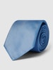 BOSS Slim Fit Krawat z naszywką z logo Jeansowy niebieski