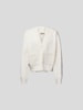 MM6 Maison Margiela Strickjacke mit Eingrifftaschen Offwhite