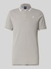G-Star Raw Slim fit poloshirt met labelstitching, model 'Dunda' Lichtgrijs