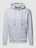 Jack & Jones Sweatjacke mit Kapuze Modell 'BRADLEY' Hellgrau Melange