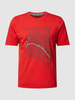 HECHTER PARIS T-Shirt mit Motiv-Print Rot