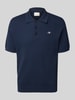 Gant Poloshirt met labelstitching Donkerblauw