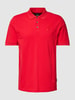 BOSS Poloshirt met labelstitching, model 'Parlay' Rood