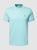 Lacoste Poloshirt mit Logo-Stitching Ozean Blau