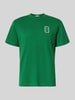 Lacoste Regular Fit T-Shirt aus reiner Baumwolle Modell 'CN Tenniscourt Backprint' Gruen