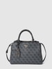 Guess Handtas met labelprint Antraciet