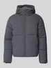 Jack & Jones Regular Fit Steppjacke mit Kapuze Modell 'Jorve' Anthrazit