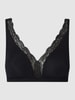 Hanro Bralette mit Stretch-Anteil Modell 'Cotton Lace' Black