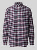 Christian Berg Men Freizeithemd mit Button-Down-Kragen Bordeaux