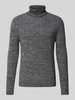 JOOP! Jeans Strickpullover mit Rollkragen Modell 'Orlino' Black