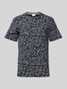 Tom Tailor Regular Fit T-Shirt aus reiner Baumwolle Dunkelblau