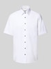 ETERNA Comfort Fit Kurzarmhemd mit Kentkragen Weiss