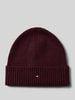 Tommy Hilfiger Muts van een mix van katoen en kasjmier  Bordeaux