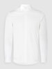 CK Calvin Klein Slim Fit Businesshemd aus Popeline Weiss