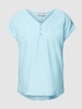 Fransa Blouseshirt met V-hals, model 'HOT' Bleu