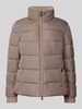 WHITE LABEL Steppjacke mit Stehkragen Taupe