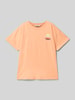 Garcia T-Shirt mit Label-Print Apricot