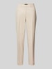 More & More Regular Fit Stoffhose mit Strukturmuster Beige