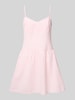 Review Minikleid mit Herz-Ausschnitt und Spaghettiträgern Rosa