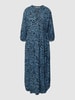 B.Young Midi-jurk met dierenprint, model 'Joella' Bleu