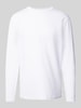 RAGMAN Longsleeve mit Rundhalsausschnitt Weiss