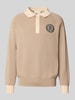 PROHIBITED Gebreide pullover met labeldetail Beige