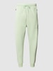 BOSS Green Sweatpants met elastische band, model ‘Hadiko’ Lichtgroen