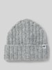 OPUS Beanie mit Label-Detail Modell 'Acotta' Hellgrau