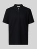 SELECTED HOMME Regular fit poloshirt van puur katoen, model 'ISAAC' Zwart