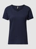 Soyaconcept T-shirt met V-hals, model 'Babette' Marineblauw